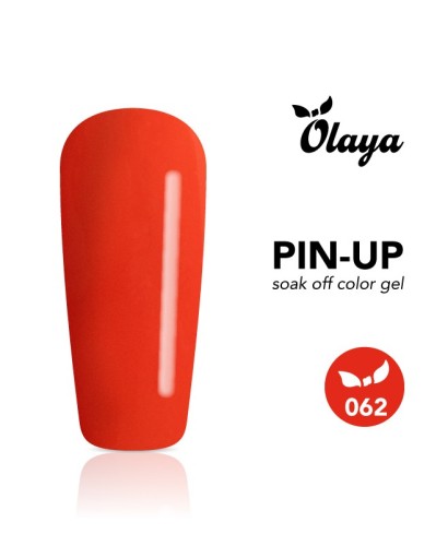 Pin-Up Gel Color semipermanente, Orange Red 062